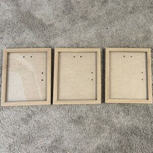 Rustic Brown Wooden Picture Frame Set